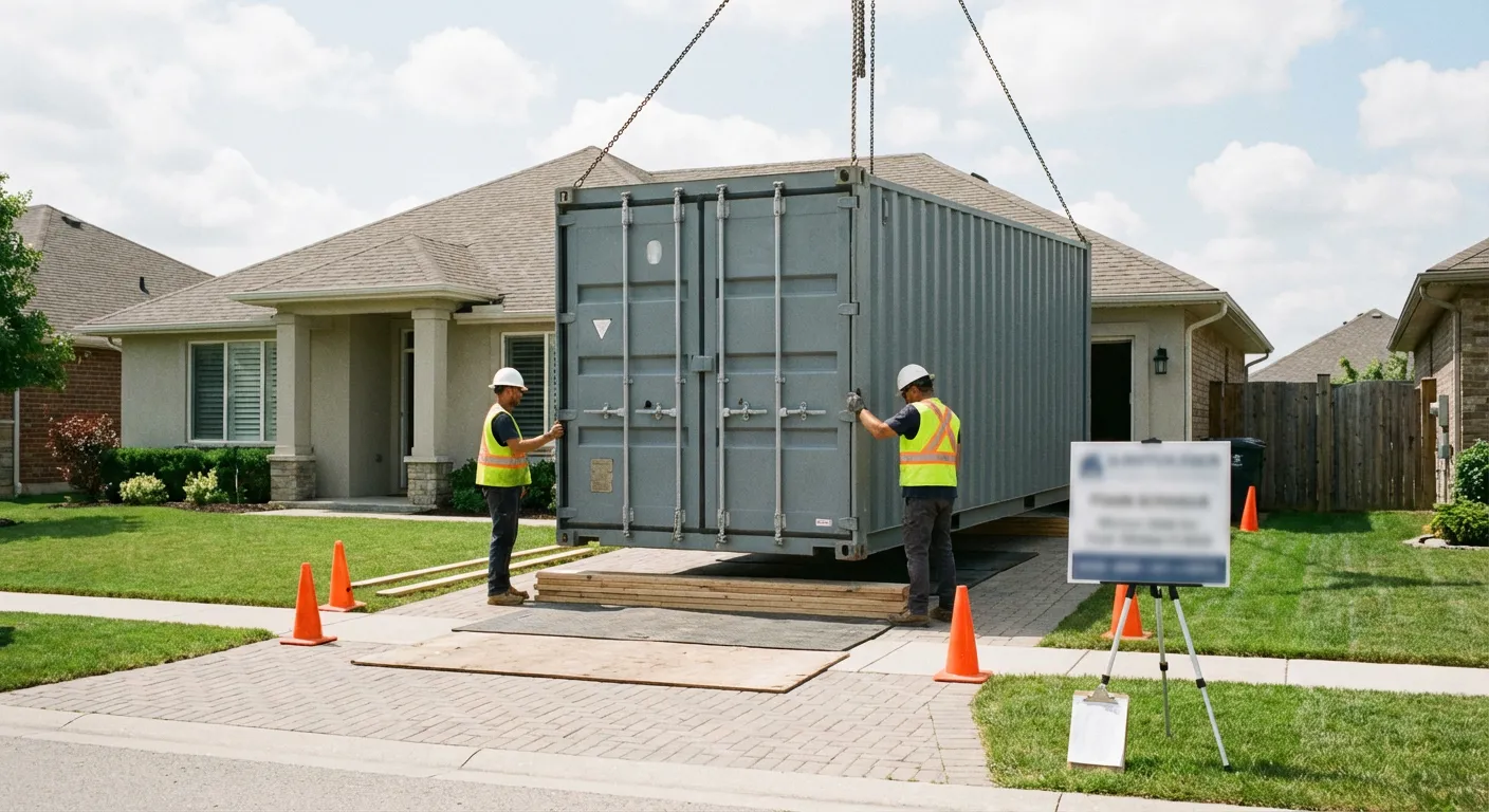 Safety inspection of dumpster placement site in Laredo, TX