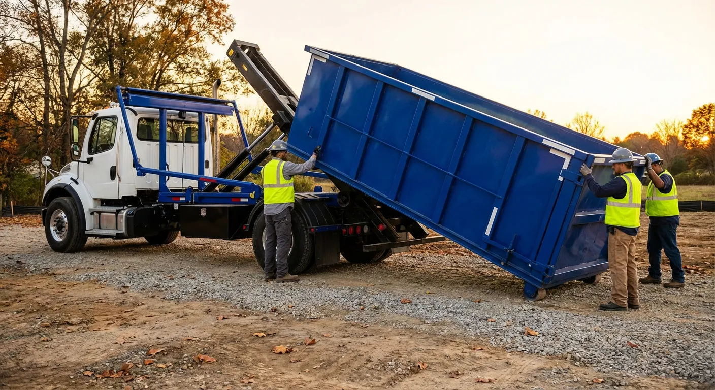 Construction dumpster delivery in Laredo, TX